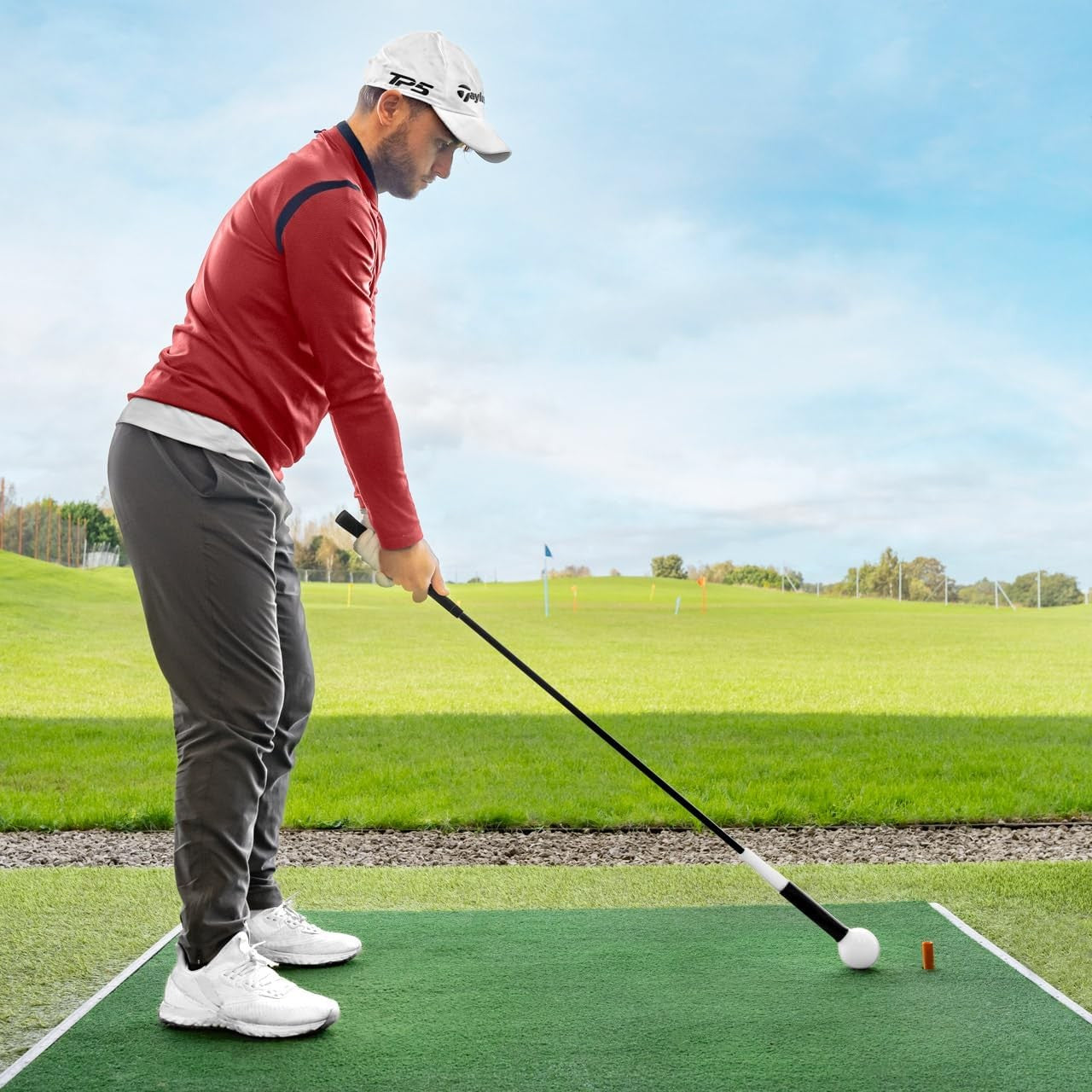 Golf Swing Trainer Warm Up Stick Tempo Grip Practice Aid
