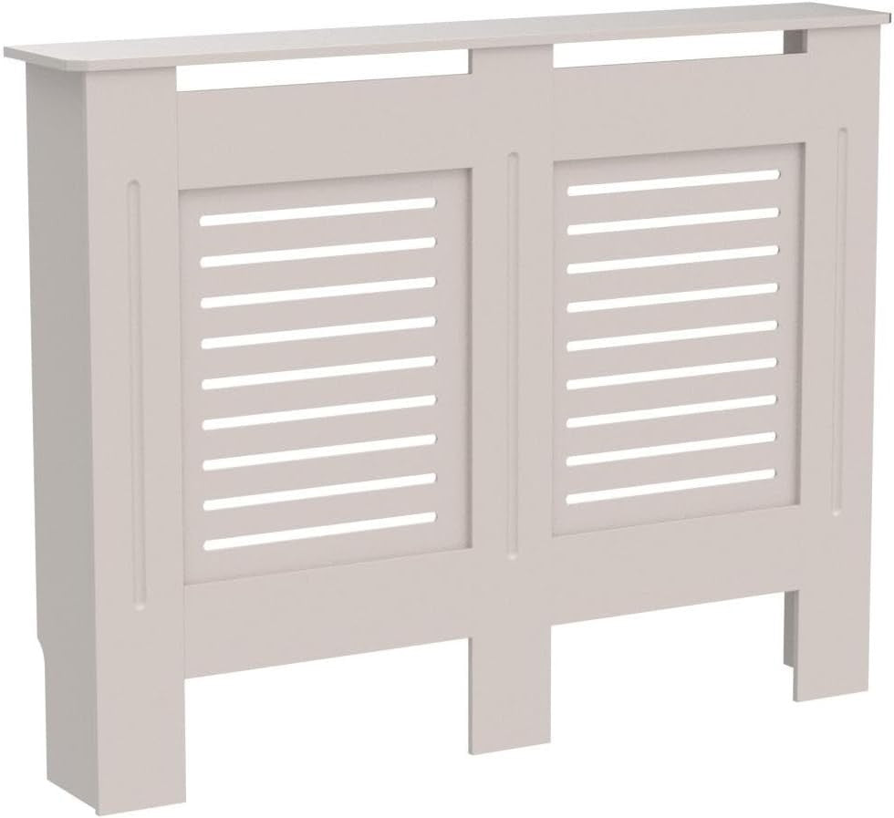 Medium Olive Grey Radiator Cover MDF Cabinet Modern Style 111x82x19cm