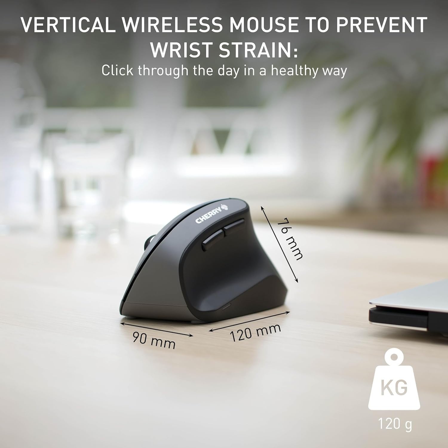 Ergonomic Vertical Wireless Mouse 1200 DPI 2.4GHz Comfort Grip