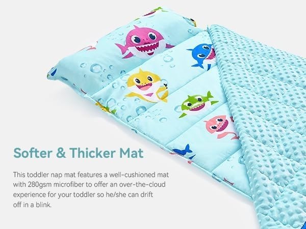 Kids Weighted Blanket Blue Shark 2.3kg 90x120cm Crystal Velvet Cozy