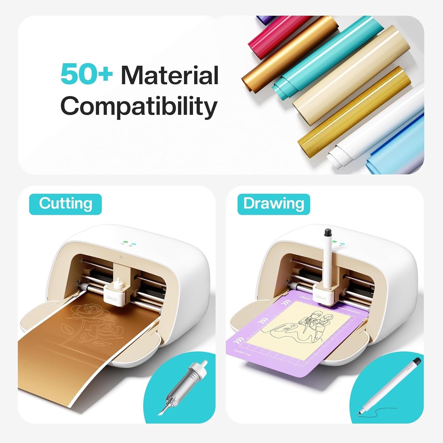 Vinyl Cutter Machine Portable Sticker Maker Cardstock Craft Cutting Tool