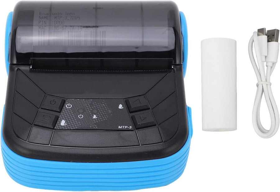Wireless Bluetooth 80 mm Portable Thermal Receipt Printer High‑Speed POS
