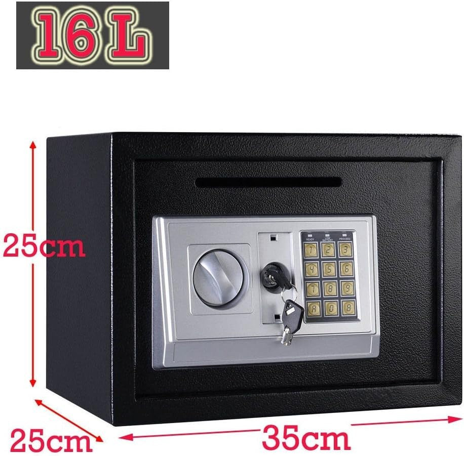 16L Digital Security Safe Box Electronic Keypad Cash Document Lock