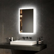 LED Bathroom Mirror 60x40cm Anti-Fog Lighted Wall Vanity Mirror Touch