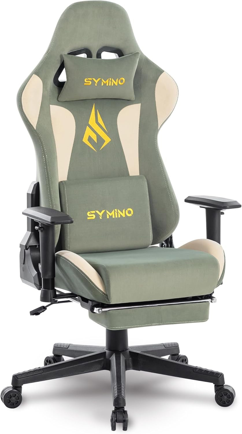 Gaming Chair with Footrest Ergonomic PC Computer Chair Adjustable