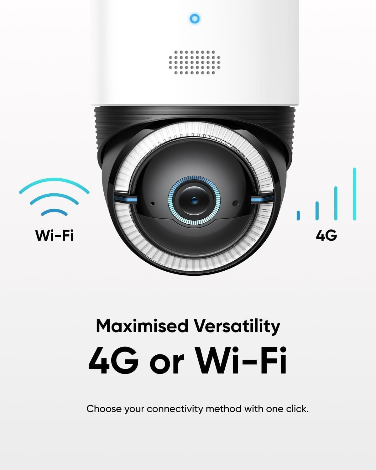 4K Solar Security Camera 4G LTE WiFi PTZ AI Tracking Outdoor CCTV
