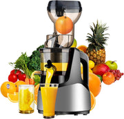 Cold Press Juicer 83mm Wide Feed Chute Slow Masticating Quiet Easy Clean