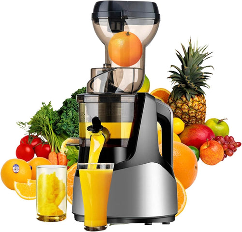 Cold Press Juicer 83mm Wide Feed Chute Slow Masticating Quiet Easy Clean