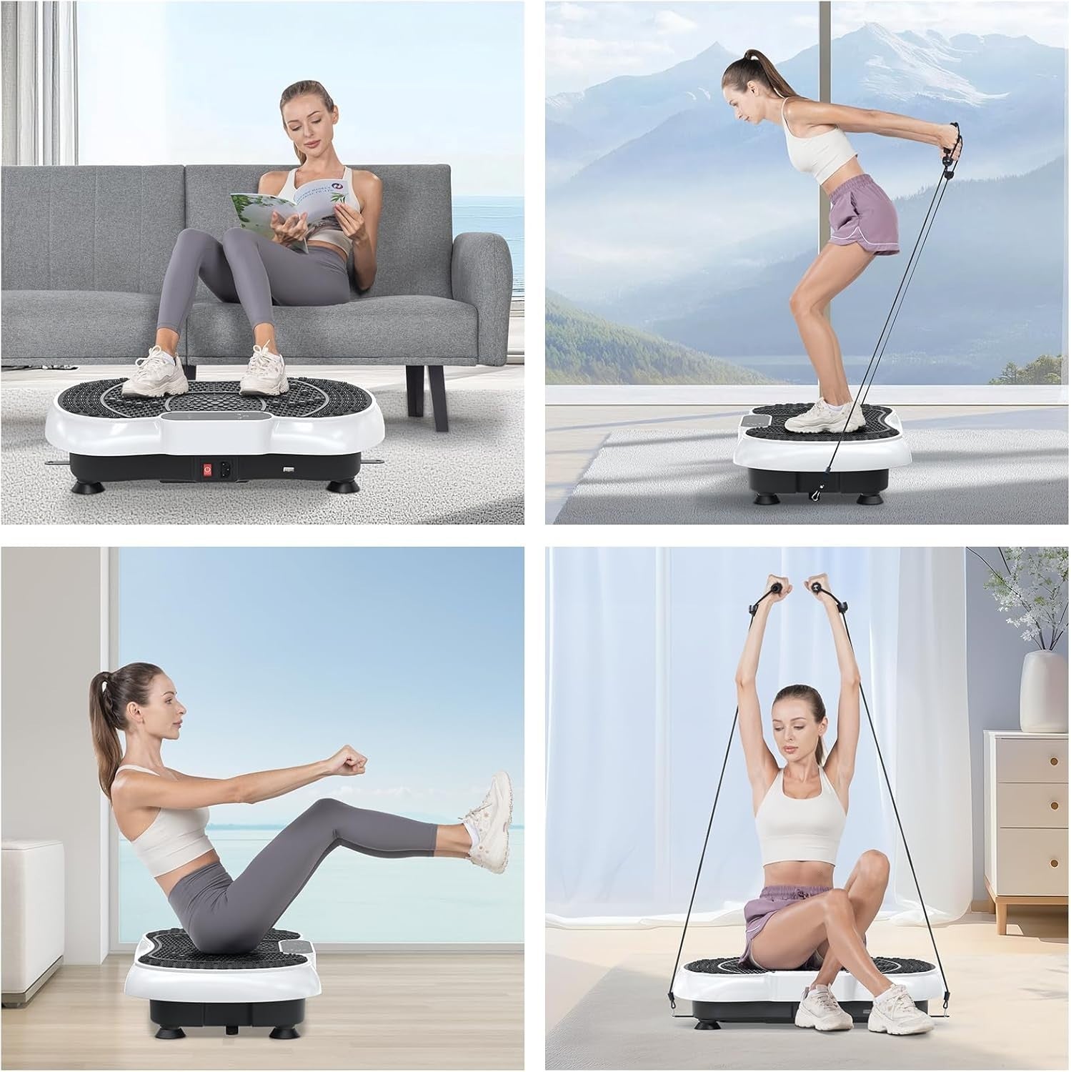 Vibration Plate Exercise Machine 99 Levels 7 Modes Lymphatic Trainer