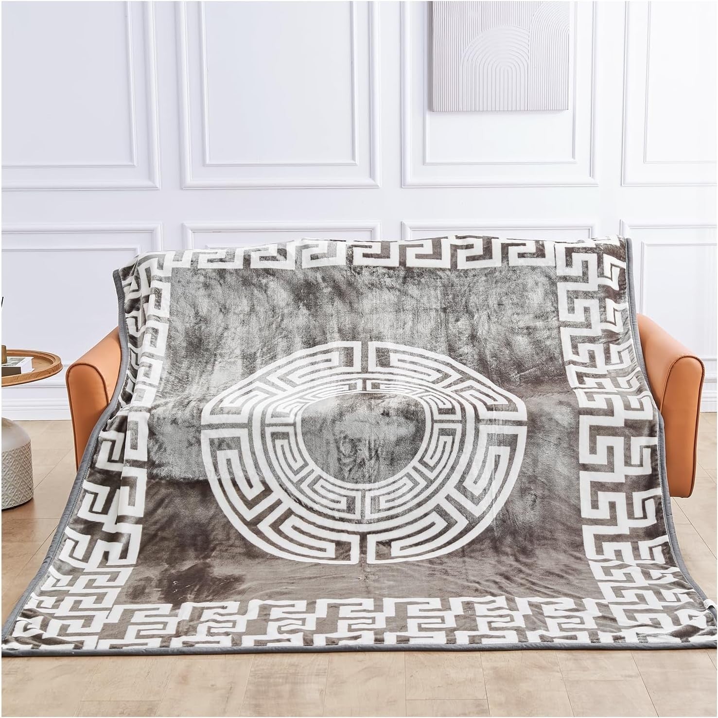 Apollo 4kg Sherpa Weighted Blanket 200x240cm King Size Bed Throw
