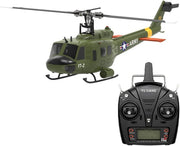 RC Huey Helicopter 6CH 2.4G Brushless Flybarless Military Scale Model