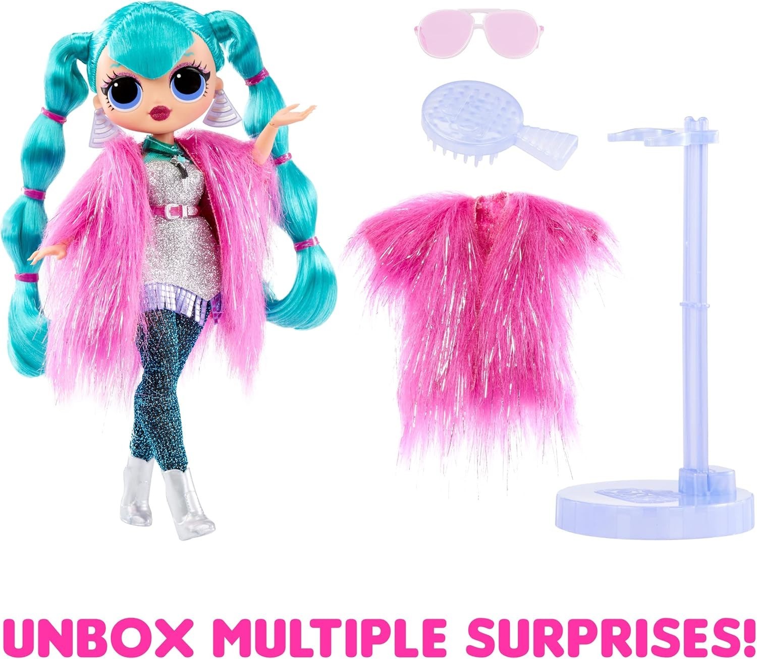 Glam Fashion Doll Dance Outfit Accessories Stand Collectible