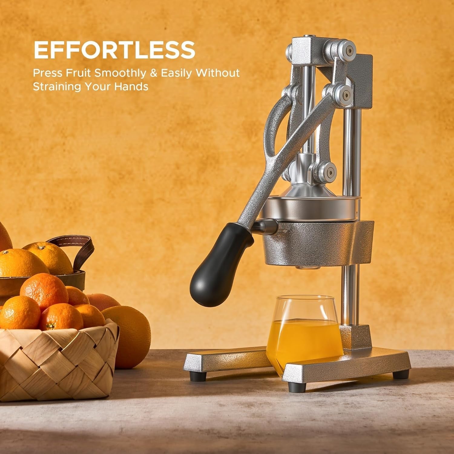 Heavy Duty Manual Citrus Press Cast Iron Juicer Orange Lemon Lime