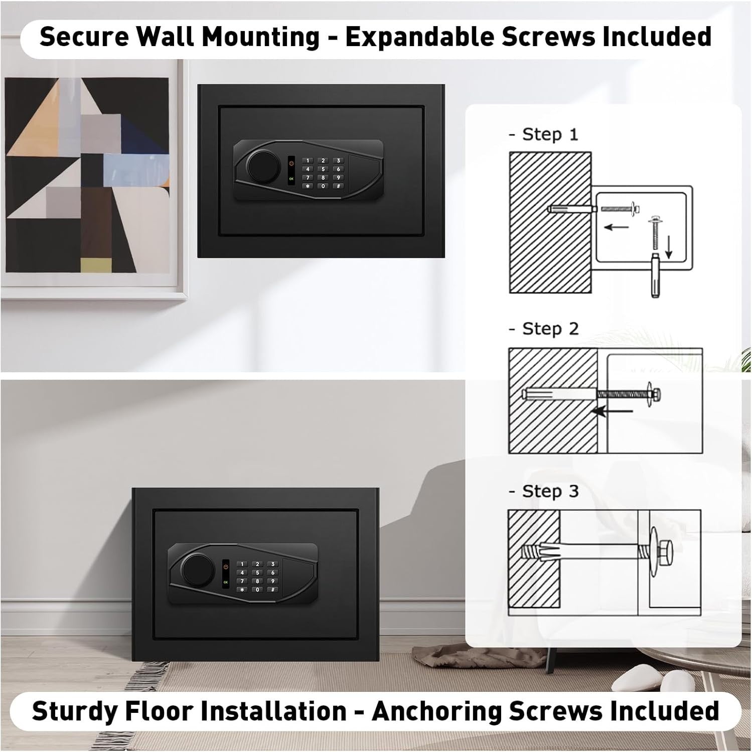 30L Digital Safe Box Fireproof Bag LED Keypad Cash Jewelry Security
