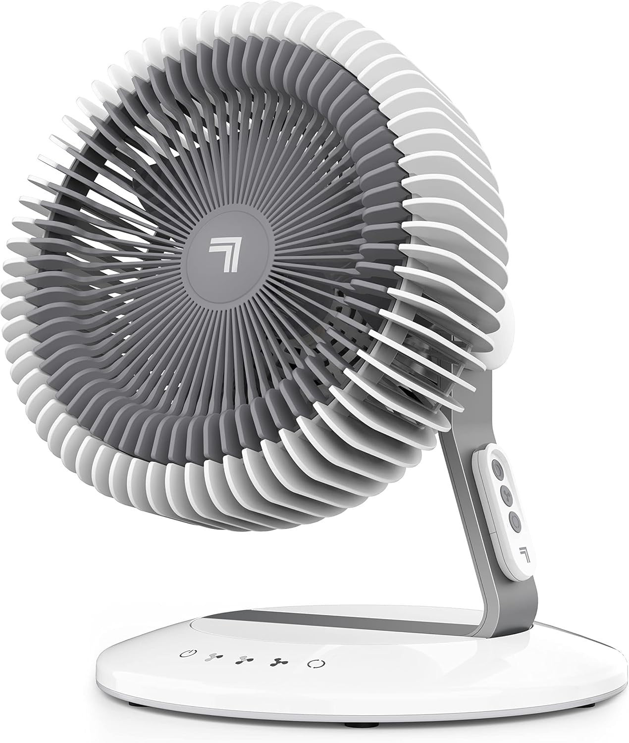Oscillating Table Fan 3Speed Remote Control Quiet Adjustable Tilt Air Circulator