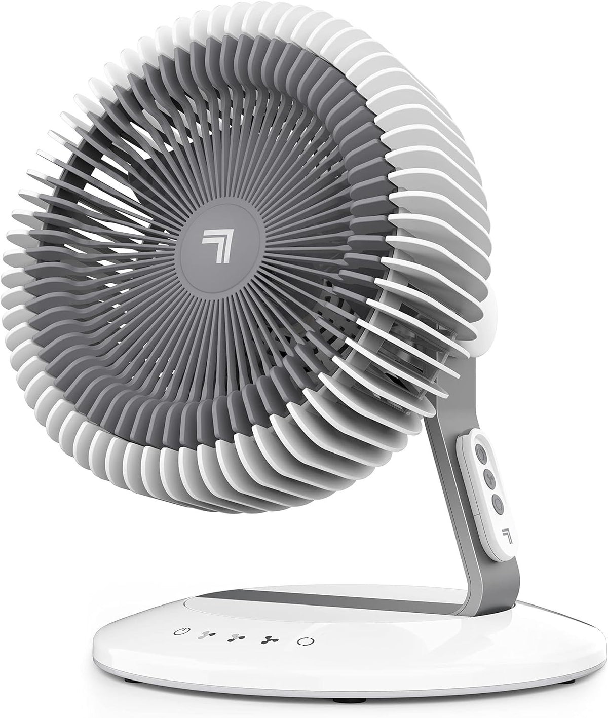 Oscillating Table Fan 3Speed Remote Control Quiet Adjustable Tilt Air Circulator