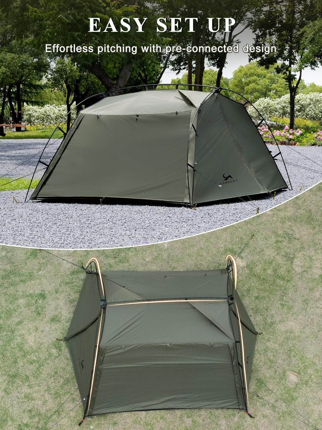 4 Person Cabin Camping Tent PU3000mm Waterproof w Vestibule