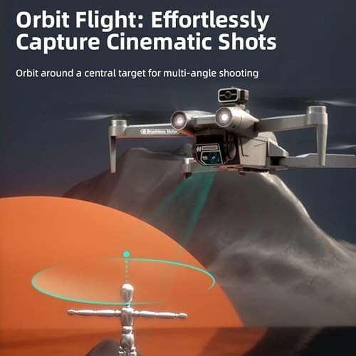 4K HD Drone with LCD Screen GPS Auto Return Obstacle Avoidance Brushless