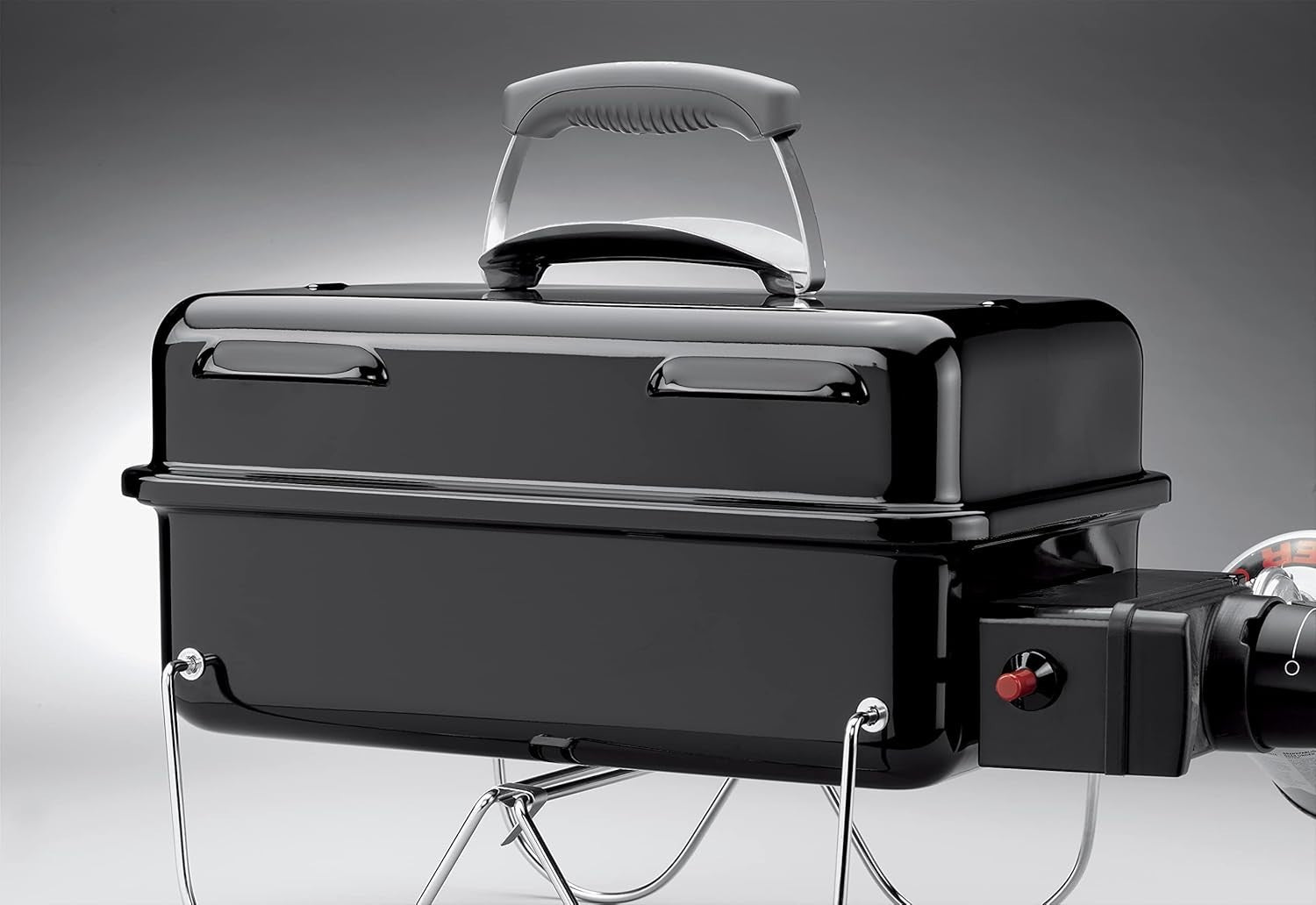 Portable Gas BBQ Grill with Push Ignition – Compact Folding Travel Barbecue