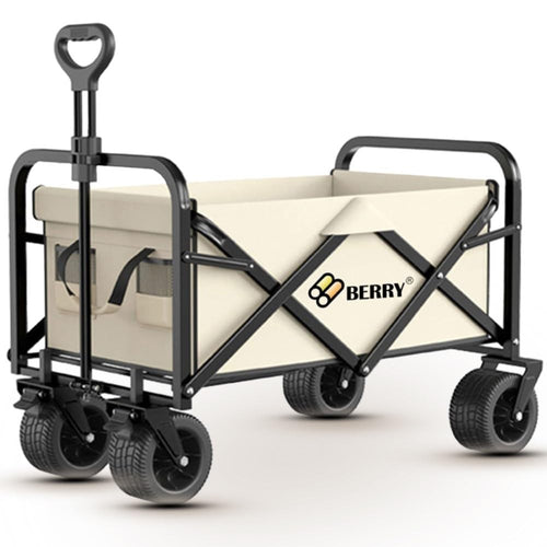 Heavy-Duty Foldable Utility Wagon Trolley | 150KG All-Terrain Cart