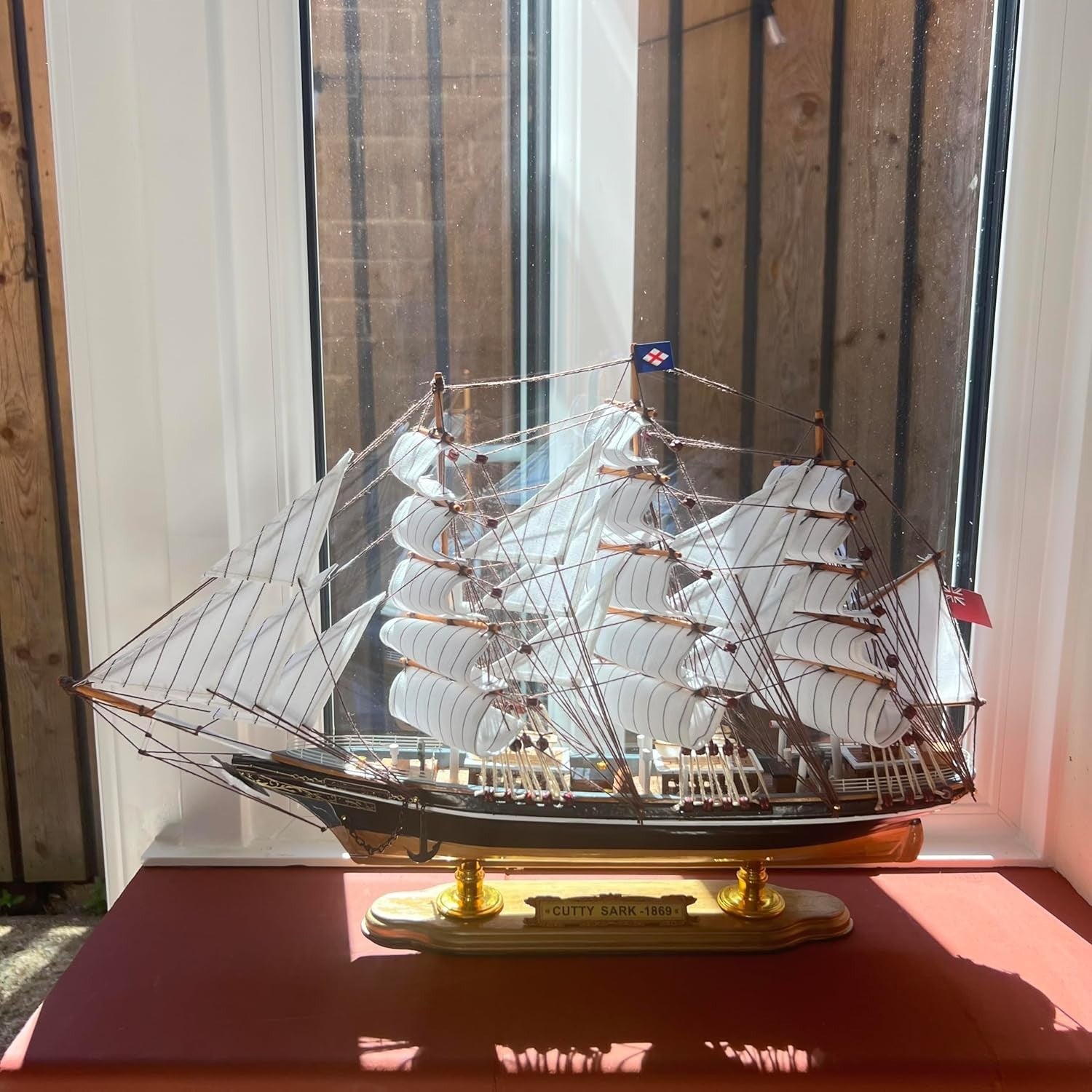 Cutty Sark Model Ship 52cm | Fully Rigged Nautical Sailboat Decor Yatch