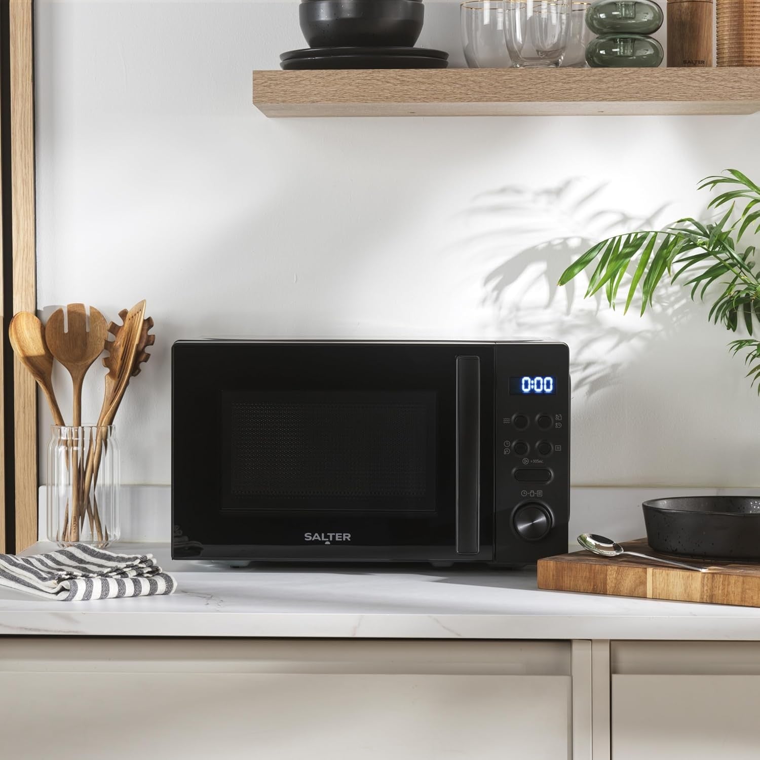 Kitchen Set 3000W Kettle 2-Slice Toaster 800W Microwave