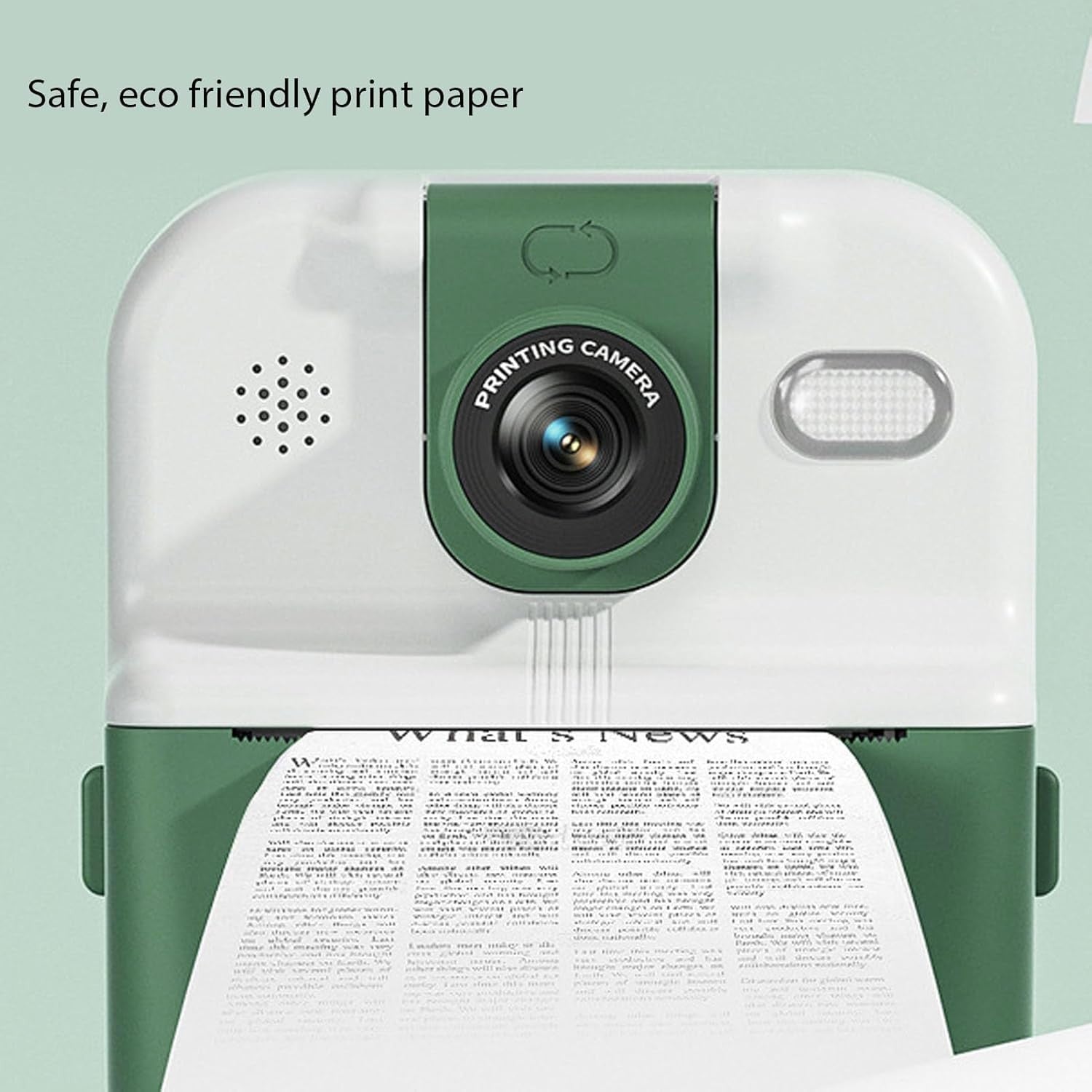 48MP Instant Print Camera 1080P HD Video Rotating Lens App Printing