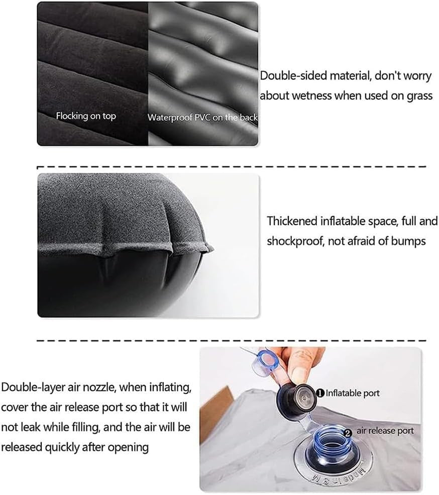 Inflatable Car Air Mattress for Vauxhall Corsa D & E | Trunk Camping Bed