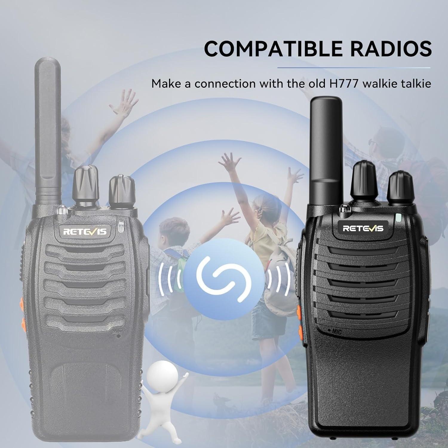 PMR446 Walkie Talkies 4 Pack USB-C VOX Emergency Long Range Radio