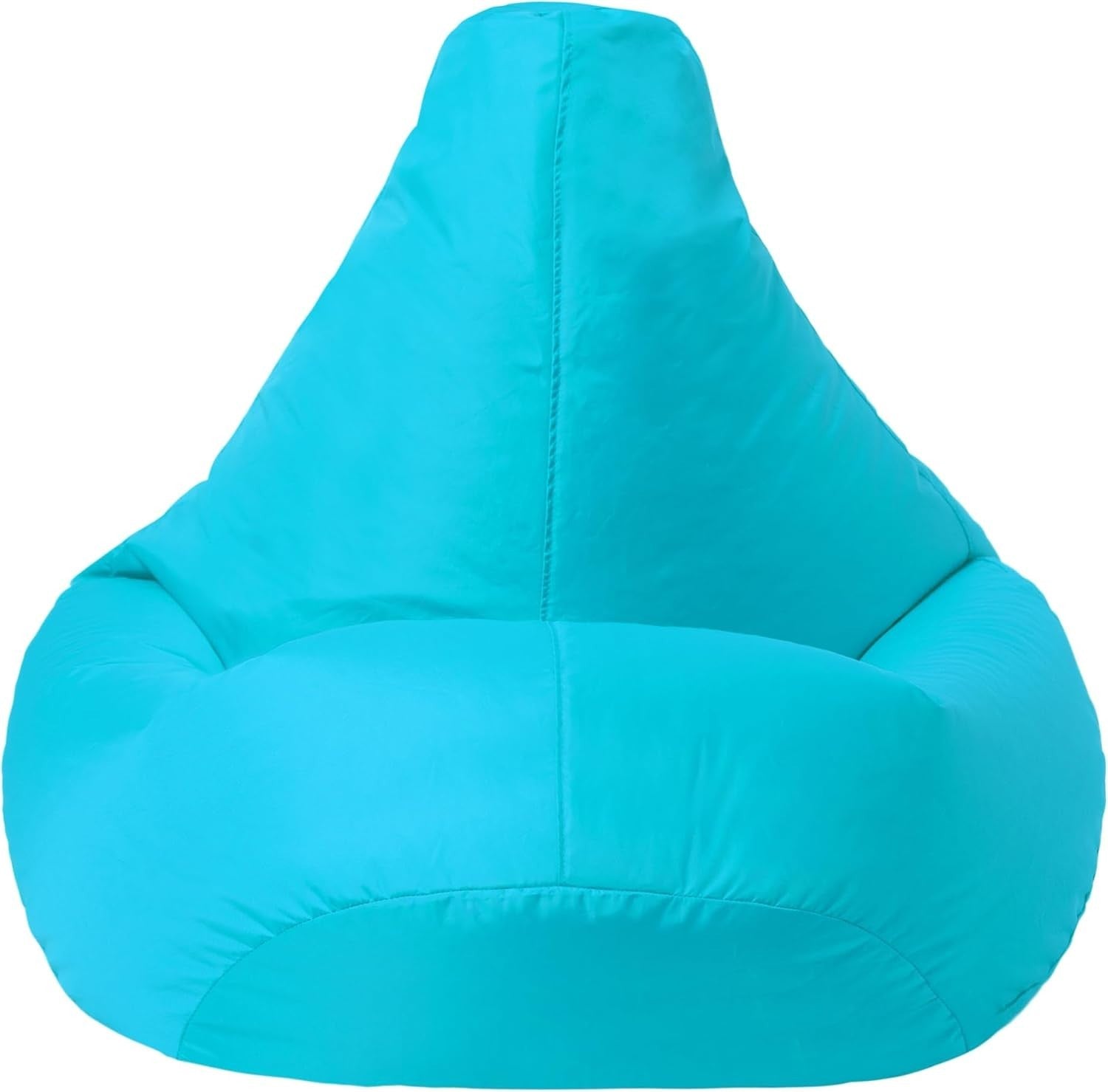 Aqua Blue Bean Bag Chair - Large, Waterproof, Gaming & Lounge Recliner, Kids Saf