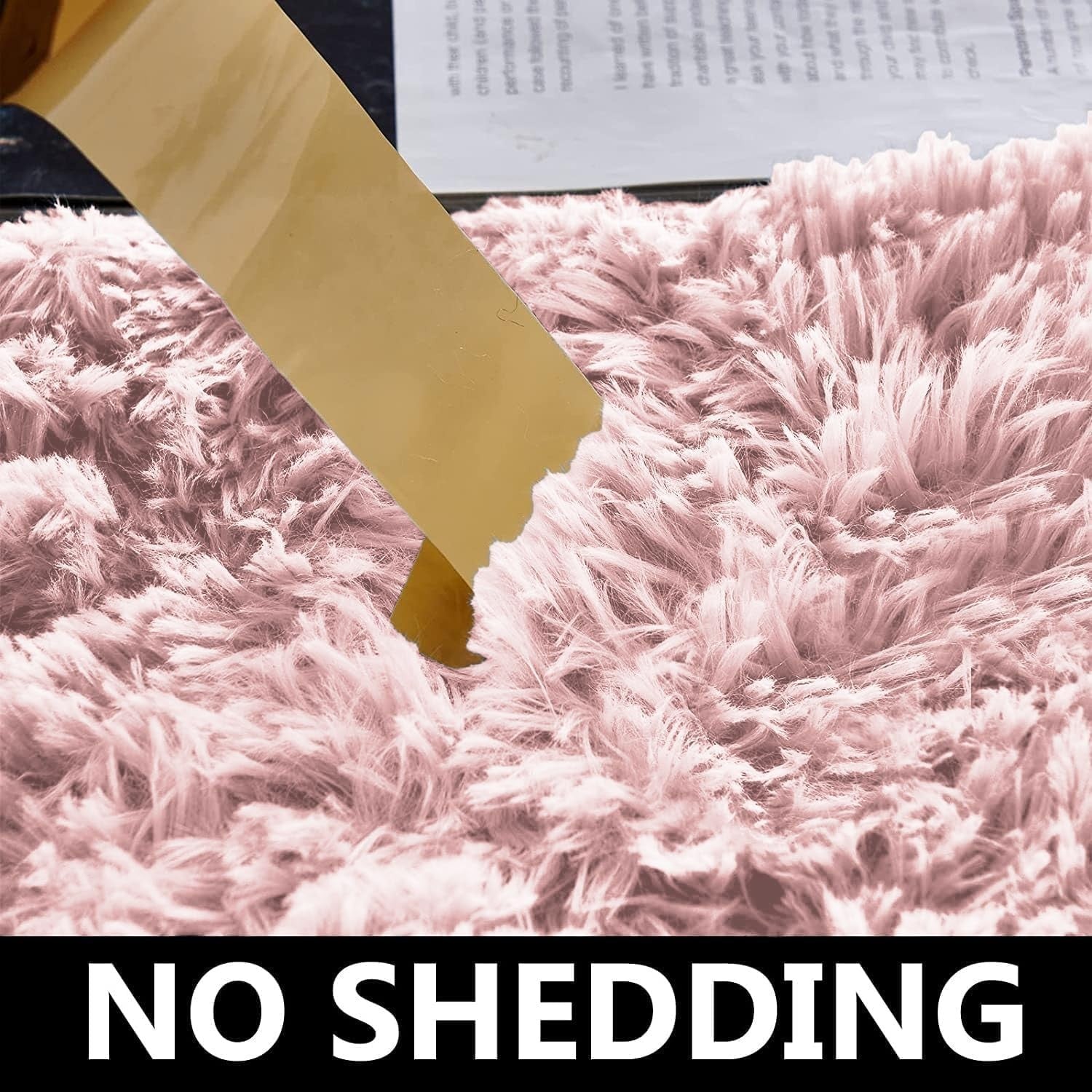 Large Shaggy Rug 80x150cm Set of 2 Soft Plush Anti Slip Fluffy Carpet Pink