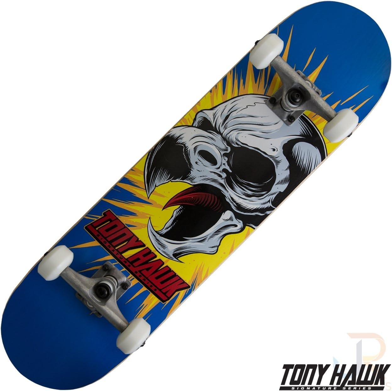 Complete Skateboard 32" Maple & Fibreglass Deck 54mm PU Wheels Blue