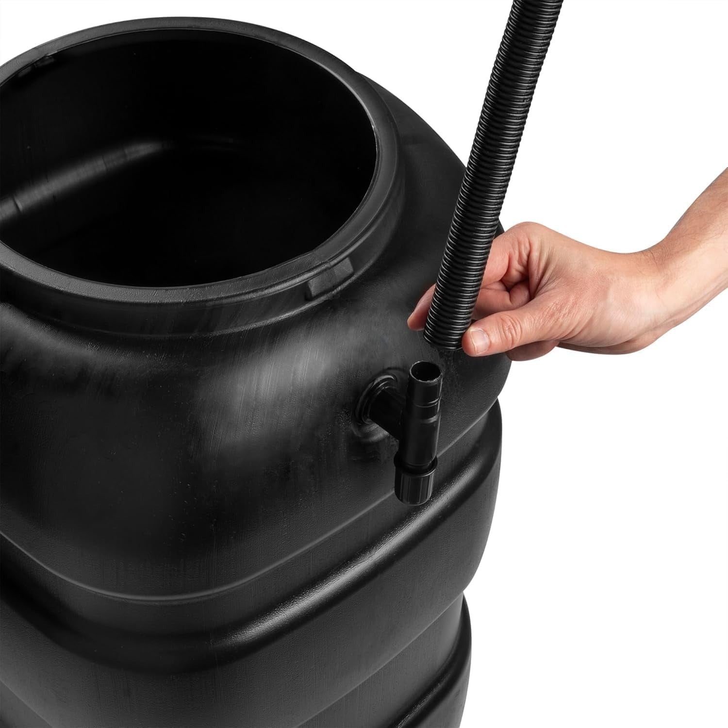 100L Slim Garden Water Butt Kit with Tap, Stand & Rain Diverter