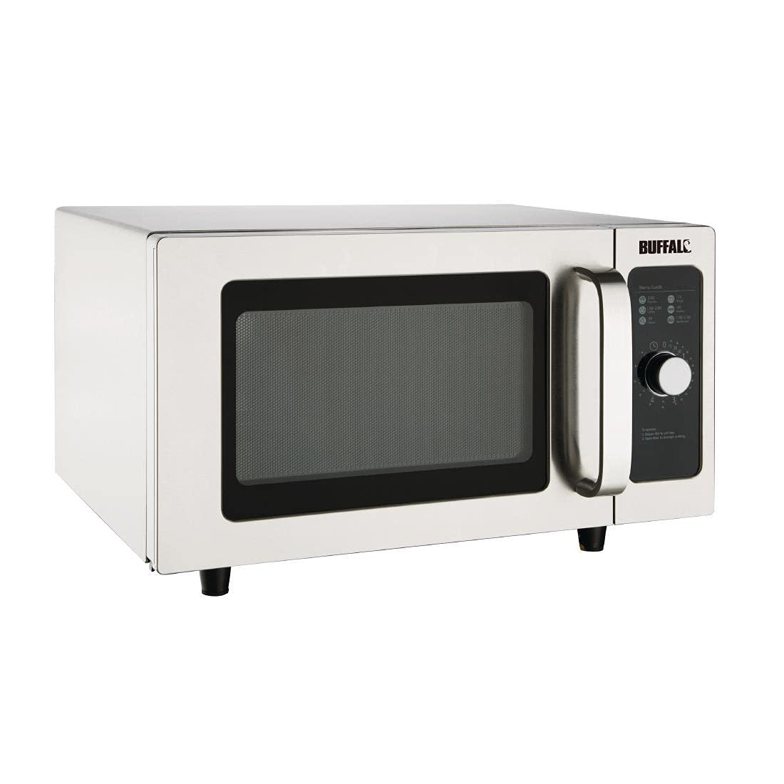 25L Commercial Microwave 1000W Stainless Steel Manual Dial