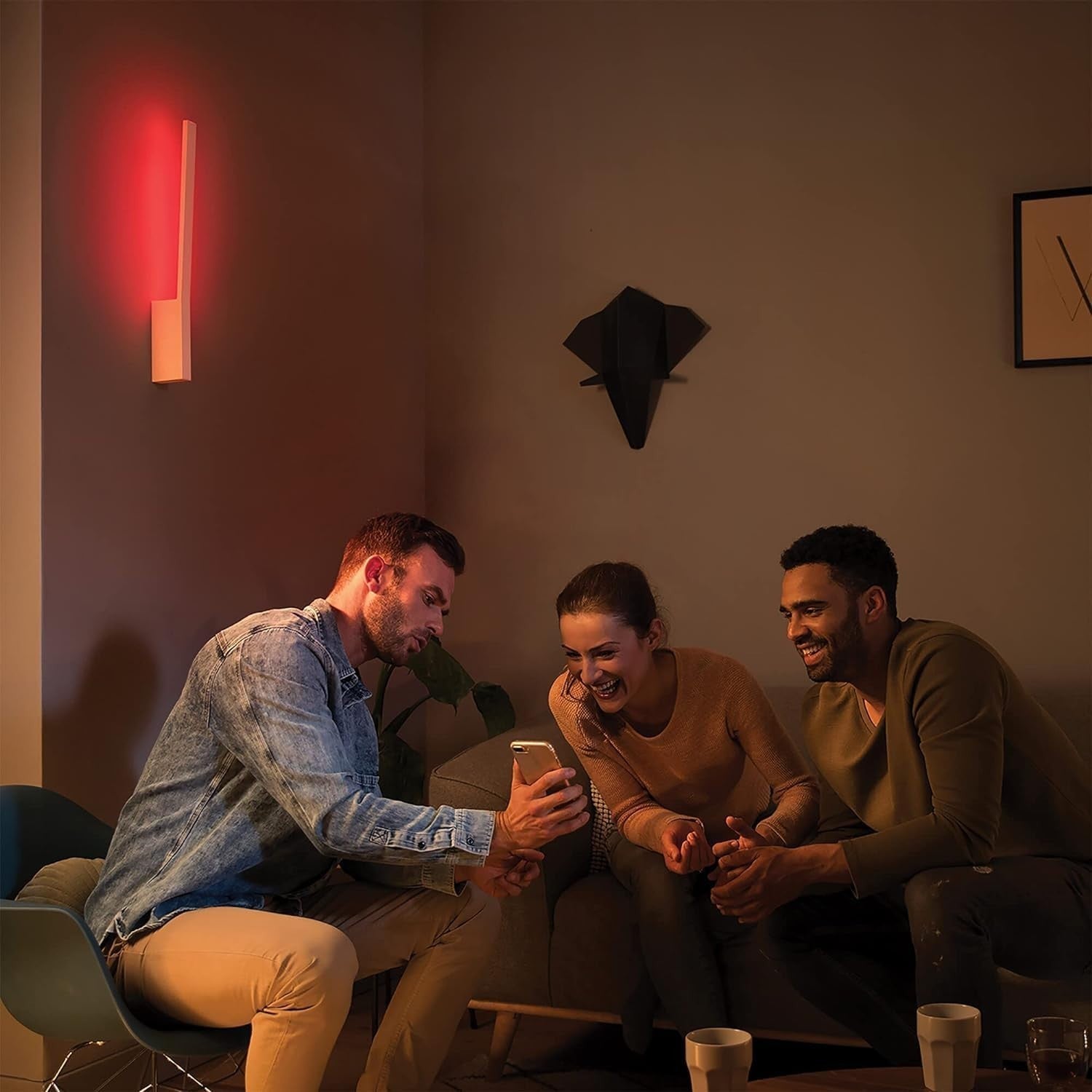 Smart White & Color Ambiance Wall Light, Bluetooth LED, Voice Control