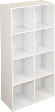 8 Cube Wooden Bookcase Storage Unit Modern Display Shelf for Living Room Home