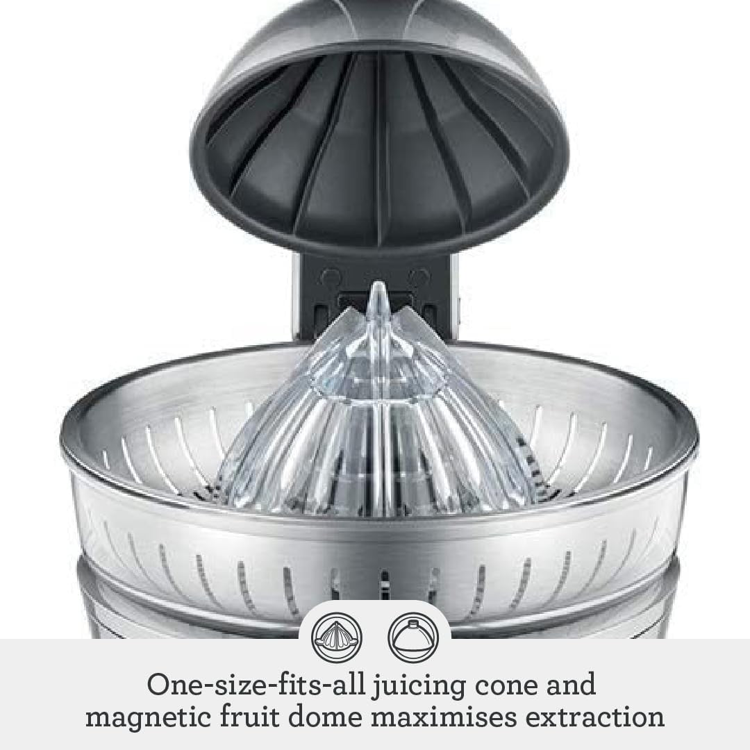 Electric Citrus Press Quiet Automatic Lever Juicer Stainless Steel