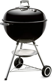 Classic Charcoal Kettle BBQ Grill 57cm | Enamel Lid, Thermometer & Wheels