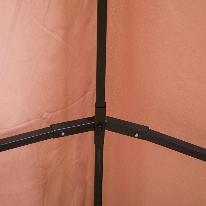 4x3m Garden Gazebo Canopy Tent w/ Curtains Outdoor Metal Pavilion Patio Shelter