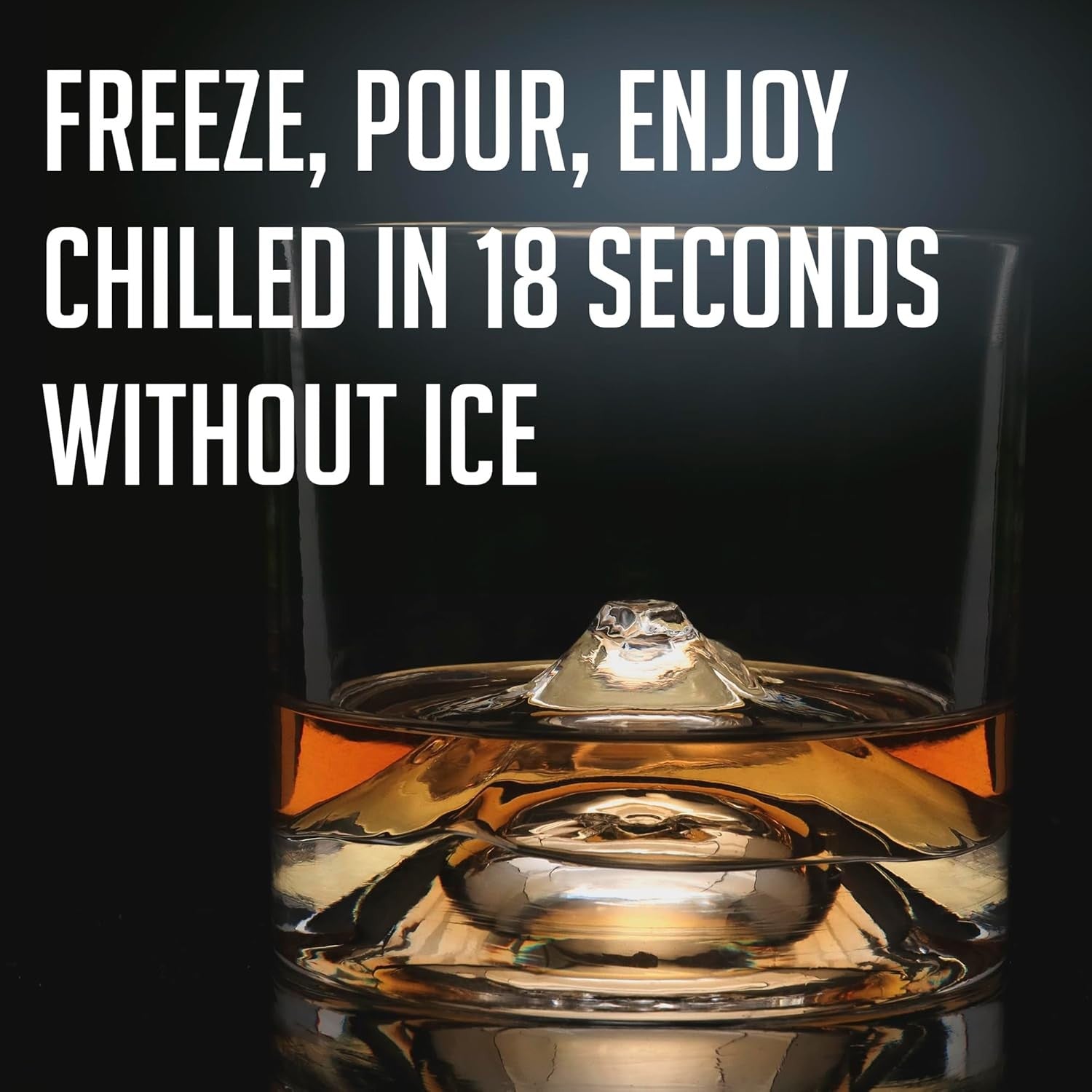 Mount Fuji Whiskey Glasses Set of 2 – 260ml Freeze-Chill Crystal Tumblers