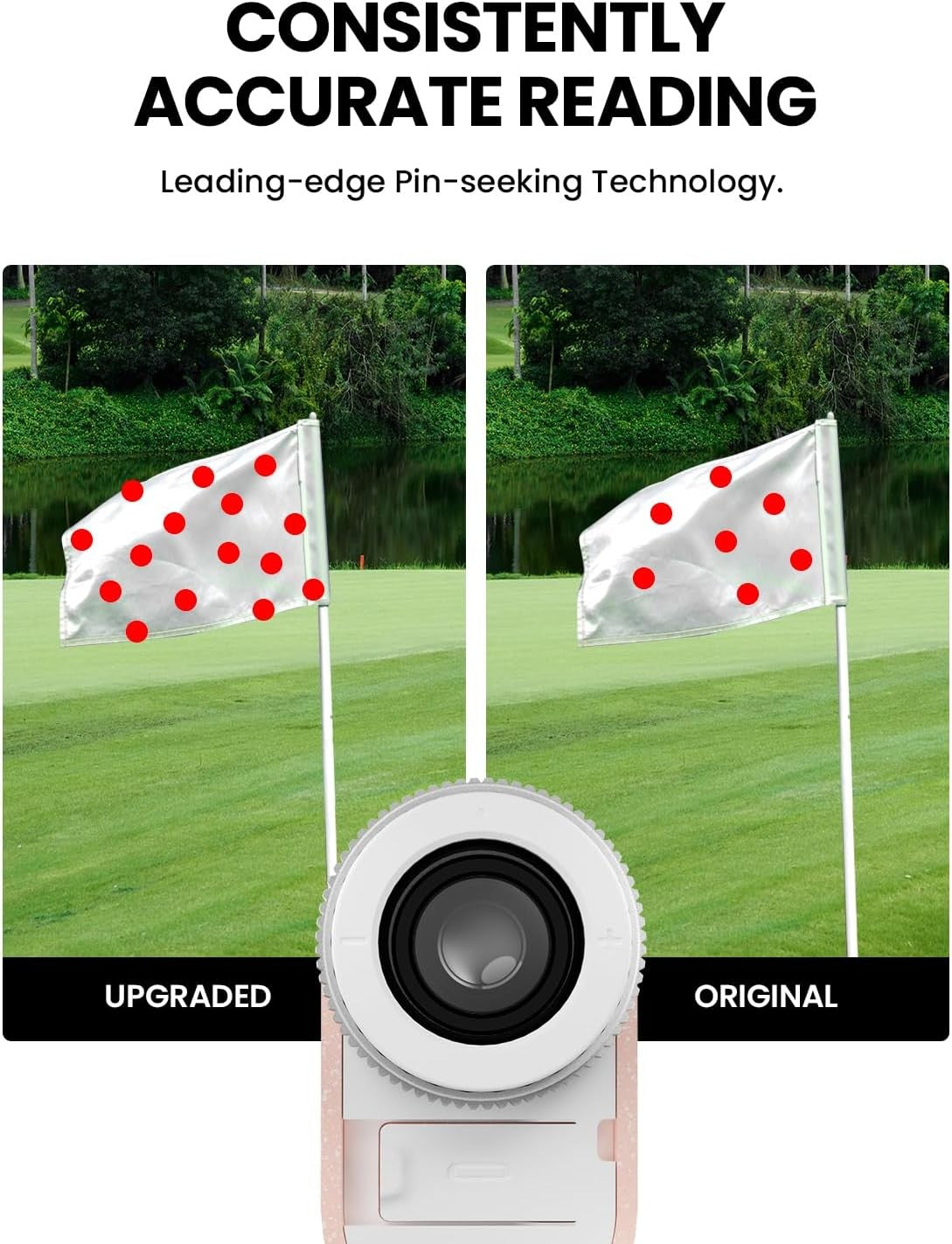 Golf Range Finder 1100 Yards Slope On Off Flag Vibration Magnetic