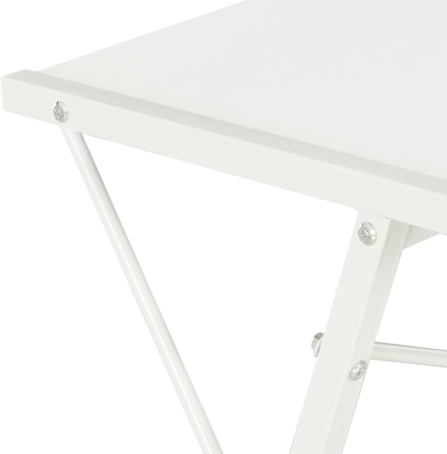 White Computer Desk 116x50x93cm Workstation Table w/Shelf & Drawer
