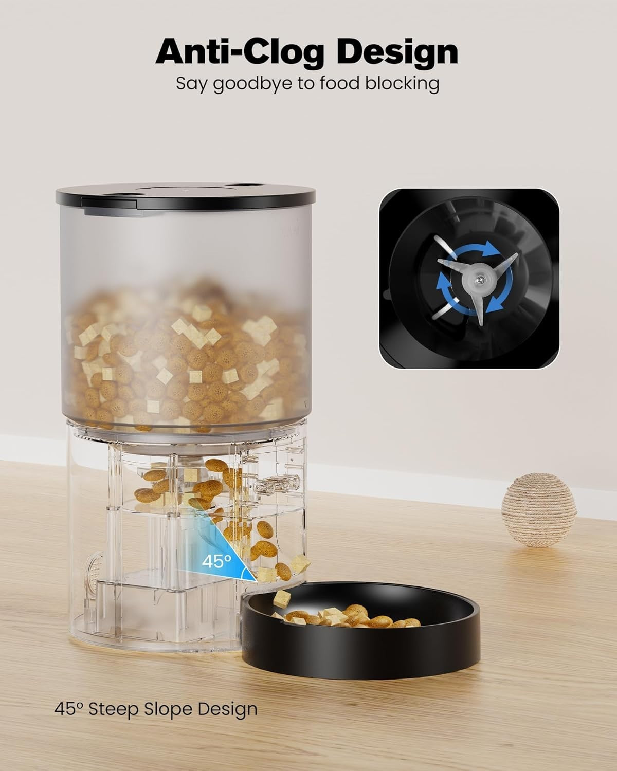 Smart WiFi Automatic Pet Feeder 6L App Control Food Dispenser Timer