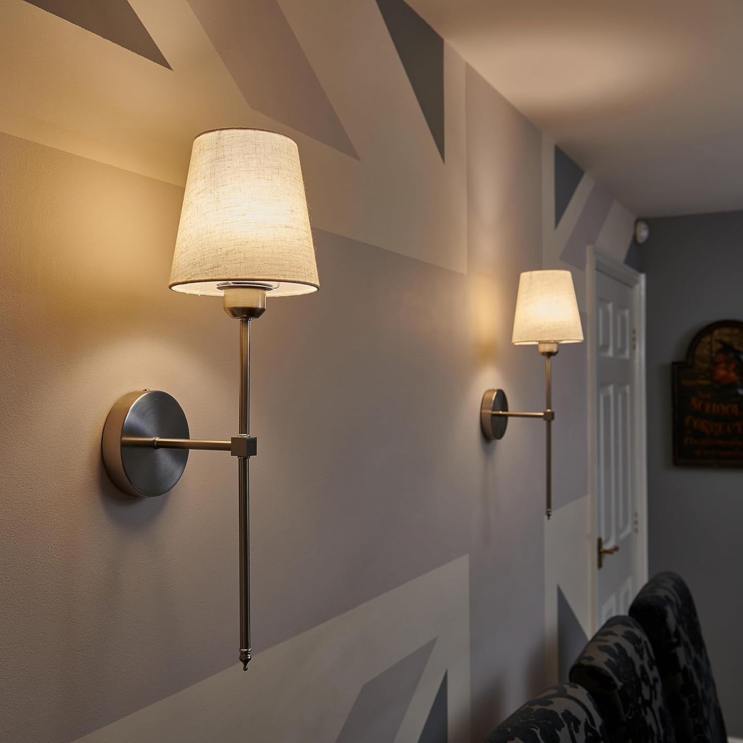 Rechargeable Wireless LED Wall Lights with Remote, Dimmable & Color Changing