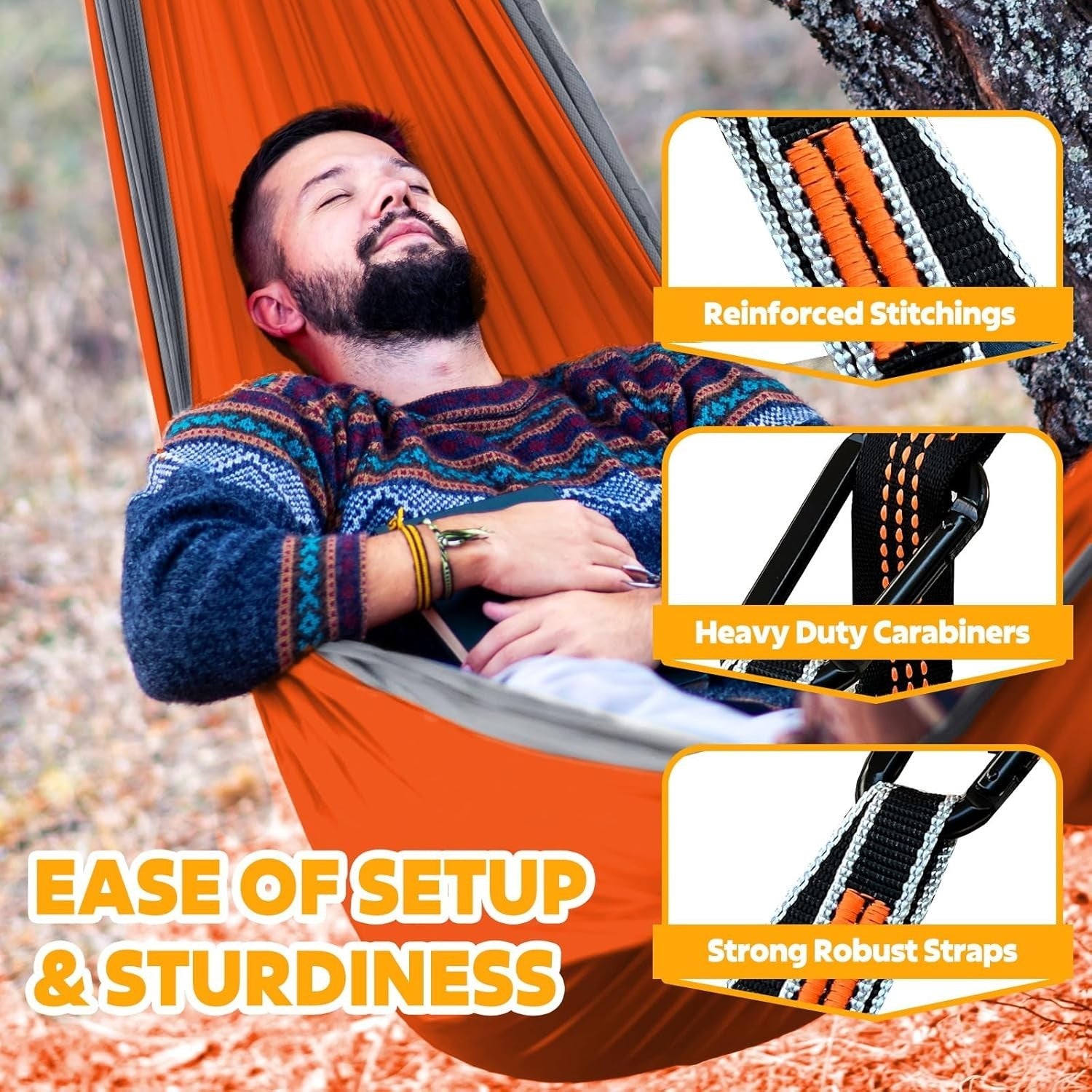 Ultralight Camping Hammock 300kg Load Quick Drying Portable 275x140cm