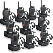 10 Pack Long Range Walkie Talkies PMR446 Rechargeable VOX 2 Way Radios