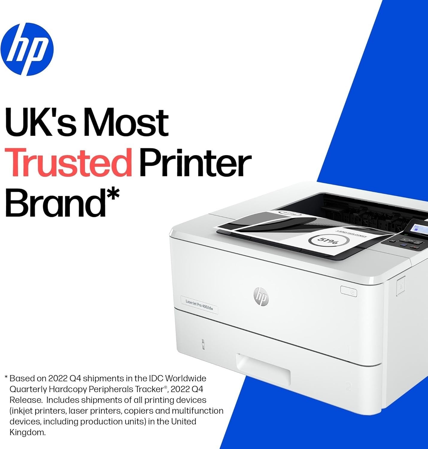 White Mono Laser Printer 40ppm Duplex WiFi Ethernet Small Office A4