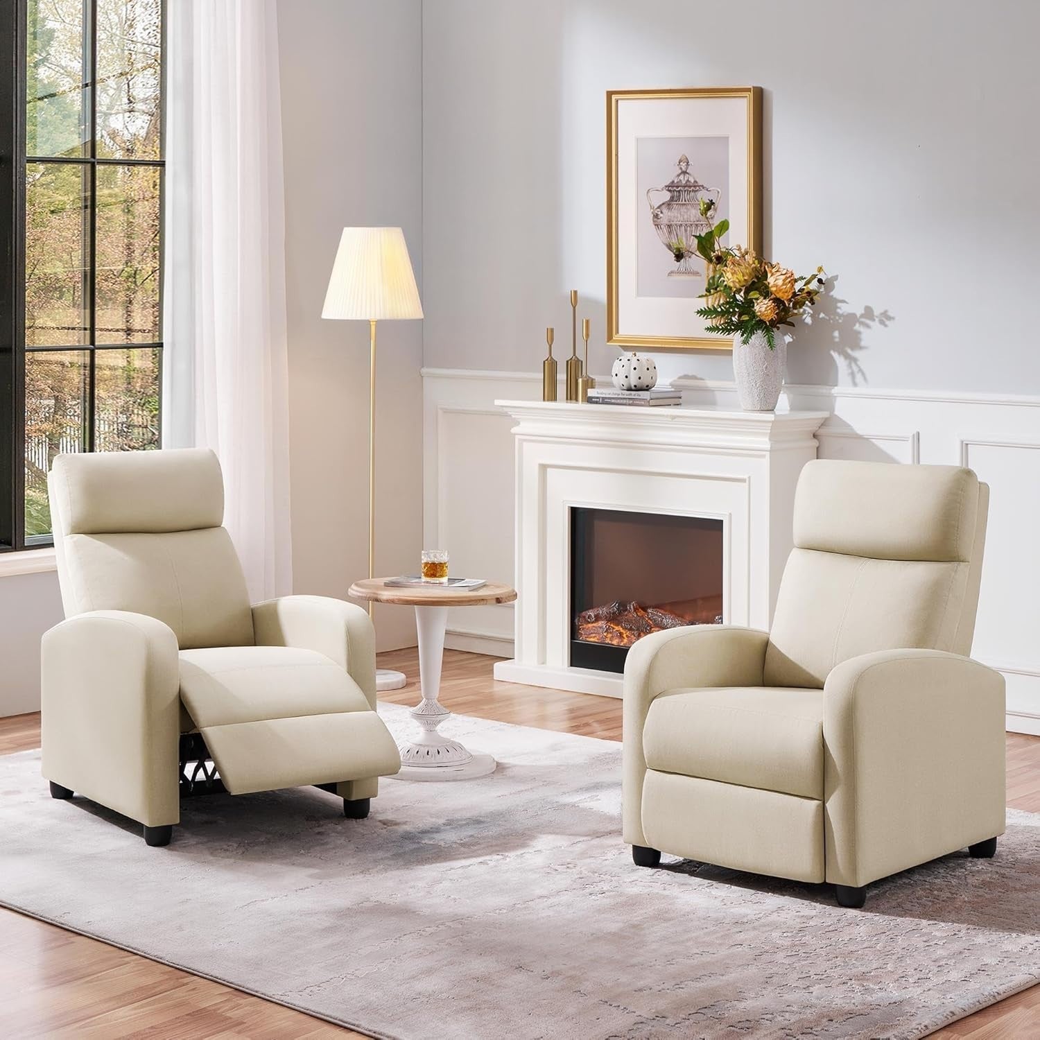 Recliner Sofa Chair Fabric Adjustable Lounge Seat Home Cinema Armchair