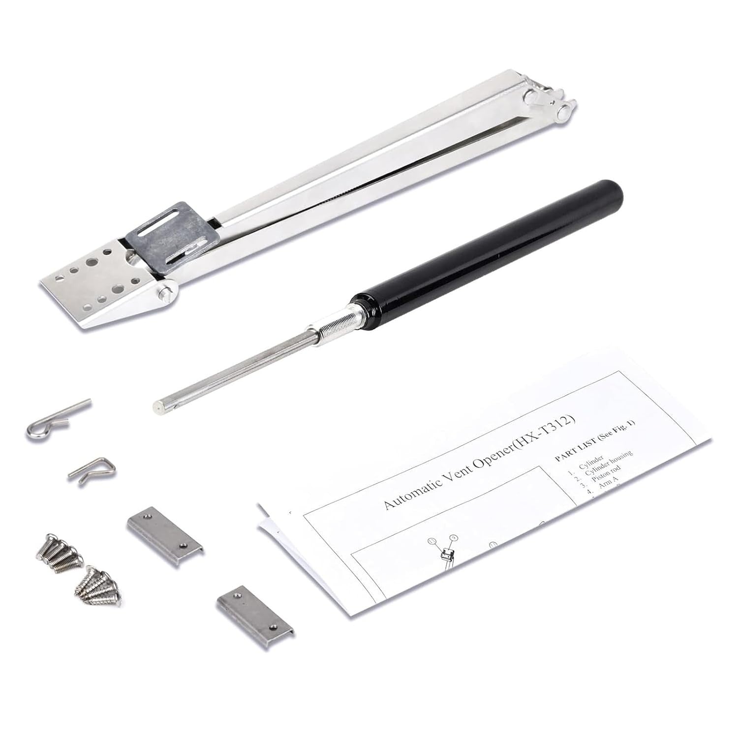 Solar Greenhouse Roof Vent Opener Automatic Temperature Control Arm