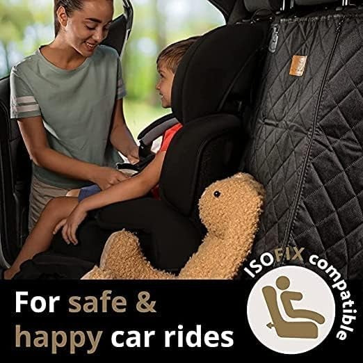 Waterproof Dog Car Seat Cover ISOFIX Non Slip Scratch Proof Washable